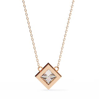 Modern Princess Pendant by Aupulent Jewellery 100% certified lab grown diamonds