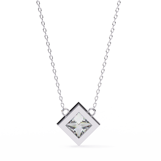 Modern Princess Pendant by Aupulent Jewellery 100% certified lab grown diamonds