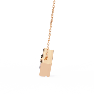 Modern Princess Pendant by Aupulent Jewellery 100% certified lab grown diamonds