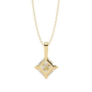 Princess Statement Pendant by Aupulent Jewellery 100% certified lab grown diamonds