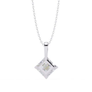 Princess Statement Pendant by Aupulent Jewellery 100% certified lab grown diamonds