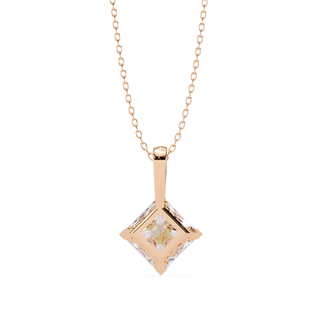 Princess Statement Pendant by Aupulent Jewellery 100% certified lab grown diamonds