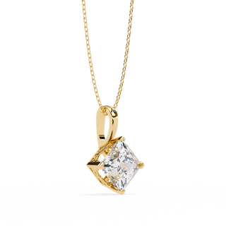 Princess Statement Pendant by Aupulent Jewellery 100% certified lab grown diamonds