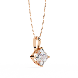 Princess Statement Pendant by Aupulent Jewellery 100% certified lab grown diamonds