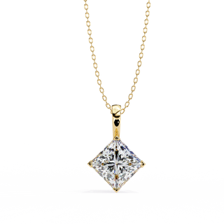 Princess Statement Pendant by Aupulent Jewellery 100% certified lab grown diamonds