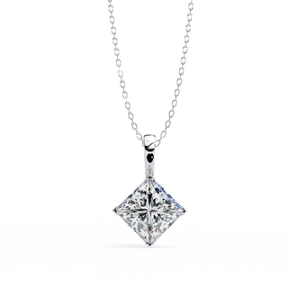 Princess Statement Pendant by Aupulent Jewellery 100% certified lab grown diamonds