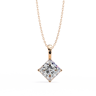 Princess Statement Pendant by Aupulent Jewellery 100% certified lab grown diamonds