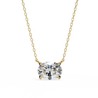 Oval Drop Pendant by Aupulent Jewellery 100% certified lab grown diamonds