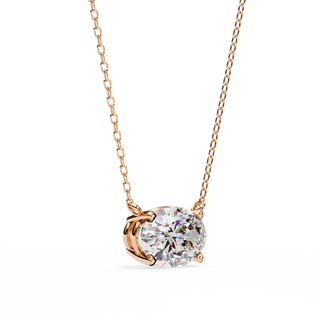 Oval Drop Pendant by Aupulent Jewellery 100% certified lab grown diamonds