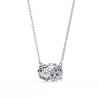 Oval Drop Pendant by Aupulent Jewellery 100% certified lab grown diamonds