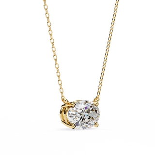 Oval Drop Pendant by Aupulent Jewellery 100% certified lab grown diamonds
