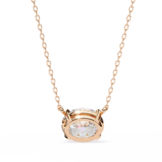 Oval Drop Pendant by Aupulent Jewellery 100% certified lab grown diamonds