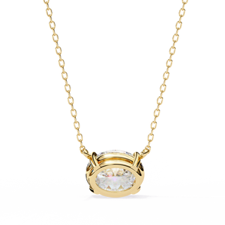 Oval Drop Pendant by Aupulent Jewellery 100% certified lab grown diamonds