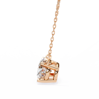 Oval Drop Pendant by Aupulent Jewellery 100% certified lab grown diamonds