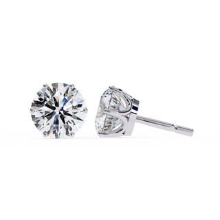 Premium Round Lab Grown Diamond Studs by Aupulent Jewellery 100% certified lab grown diamonds