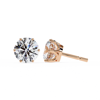 Premium Round Lab Grown Diamond Studs by Aupulent Jewellery 100% certified lab grown diamonds