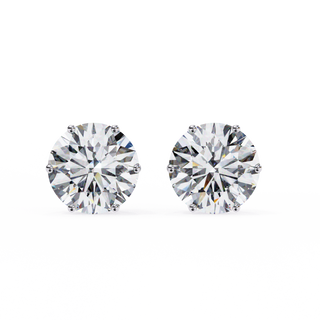 Premium Round Lab Grown Diamond Studs by Aupulent Jewellery 100% certified lab grown diamonds