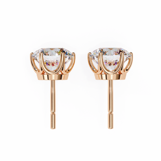 Premium Round Lab Grown Diamond Studs by Aupulent Jewellery 100% certified lab grown diamonds