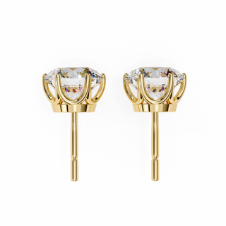 Premium Round Lab Grown Diamond Studs by Aupulent Jewellery 100% certified lab grown diamonds