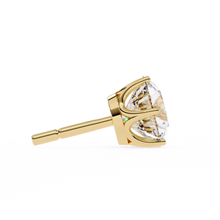 Premium Round Lab Grown Diamond Studs by Aupulent Jewellery 100% certified lab grown diamonds