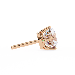 Premium Round Lab Grown Diamond Studs by Aupulent Jewellery 100% certified lab grown diamonds