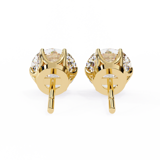 Premium Round Lab Grown Diamond Studs by Aupulent Jewellery 100% certified lab grown diamonds