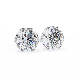 Premium Round Lab Grown Diamond Studs by Aupulent Jewellery 100% certified lab grown diamonds