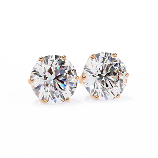 Premium Round Lab Grown Diamond Studs by Aupulent Jewellery 100% certified lab grown diamonds