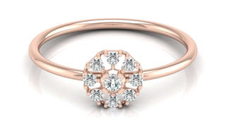 Diamond Cluster Halo Ring by Aupulent Jewellery 100% certified lab grown diamonds