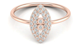 Diamond Evil Eye Protection Ring by Aupulent Jewellery 100% certified lab grown diamonds