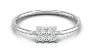 Rose-Gold Quad Ring by Aupulent Jewellery 100% certified lab grown diamonds