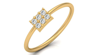 Rose-Gold Quad Ring by Aupulent Jewellery 100% certified lab grown diamonds