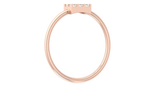 Rose-Gold Quad Ring by Aupulent Jewellery 100% certified lab grown diamonds