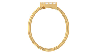 Rose-Gold Quad Ring by Aupulent Jewellery 100% certified lab grown diamonds