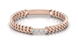 Twisted Rope Diamond Ring by Aupulent Jewellery 100% certified lab grown diamonds