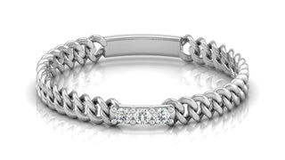 Twisted Rope Diamond Ring by Aupulent Jewellery 100% certified lab grown diamonds