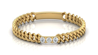 Twisted Rope Diamond Ring by Aupulent Jewellery 100% certified lab grown diamonds
