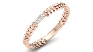 Twisted Rope Diamond Ring by Aupulent Jewellery 100% certified lab grown diamonds