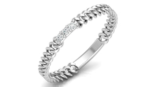 Twisted Rope Diamond Ring by Aupulent Jewellery 100% certified lab grown diamonds