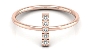 The Minimal Bling Ring by Aupulent Jewellery 100% certified lab grown diamonds