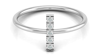 The Minimal Bling Ring by Aupulent Jewellery 100% certified lab grown diamonds