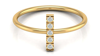 The Minimal Bling Ring by Aupulent Jewellery 100% certified lab grown diamonds