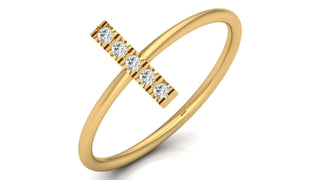 The Minimal Bling Ring by Aupulent Jewellery 100% certified lab grown diamonds