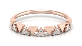 The Triangle Sparkle Band by Aupulent Jewellery 100% certified lab grown diamonds