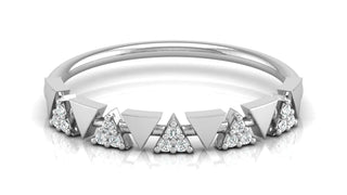The Triangle Sparkle Band by Aupulent Jewellery 100% certified lab grown diamonds