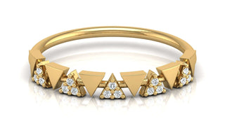 The Triangle Sparkle Band by Aupulent Jewellery 100% certified lab grown diamonds