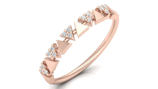 The Triangle Sparkle Band by Aupulent Jewellery 100% certified lab grown diamonds