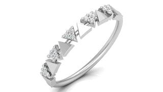 The Triangle Sparkle Band by Aupulent Jewellery 100% certified lab grown diamonds