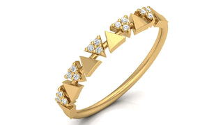 The Triangle Sparkle Band by Aupulent Jewellery 100% certified lab grown diamonds