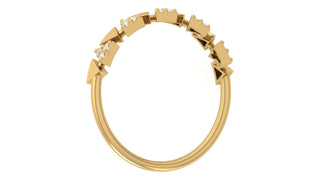 The Triangle Sparkle Band by Aupulent Jewellery 100% certified lab grown diamonds